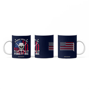 Ice Hockey Coffee Mug Hockey Lovers Fans Coaches Sticks US Flag TB10 Print Your Wear