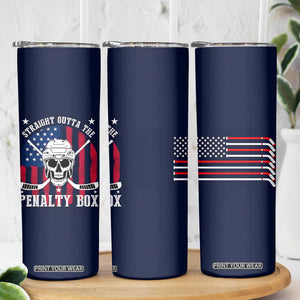 Ice Hockey Skinny Tumbler Hockey Lovers Fans Coaches Sticks US Flag TB10 Print Your Wear