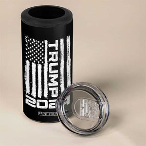 American President Election 4 in 1 Can Cooler Tumbler Trump 2024 American Flag TB10 Print Your Wear