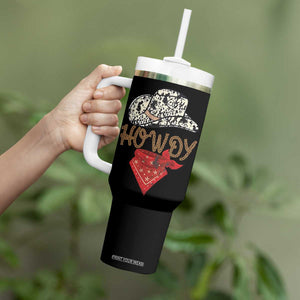 Howdy Cowboy Tumbler With Handle Retro Western Country Rodeo TB10 Print Your Wear