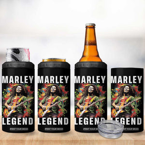 Legend Bob 4 in 1 Can Cooler Tumbler Reggae Music Rastafari Rasta Gift TB10 Print Your Wear