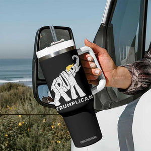 Trump 2024 Election Tumbler With Handle Republican Elephant 45 47 TB10 Print Your Wear