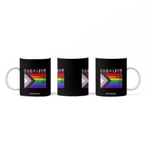 LGBTQ Equality Hurts No One Coffee Mug Pride Ally Human Rights Rainbow Flag TB10 Print Your Wear