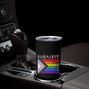 LGBTQ Equality Hurts No One Tumbler Cup Pride Ally Human Rights Rainbow Flag TB10 Print Your Wear
