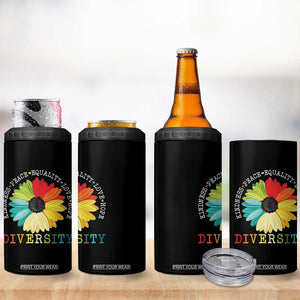 World Peace Supporter 4 in 1 Can Cooler Tumbler Kindness Peace Equality Love Hope Diversity Human Rights Sunflower TB10 Print Your Wear