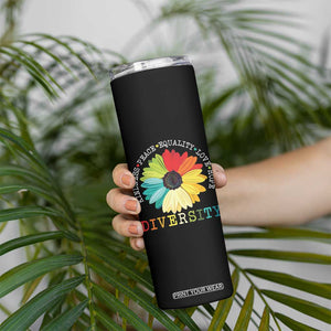 World Peace Supporter Skinny Tumbler Kindness Peace Equality Love Hope Diversity Human Rights Sunflower TB10 Print Your Wear