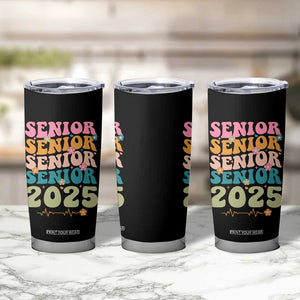 Senior 2025 Tumbler Cup Class of 2025 Graduation Back To School Graduate Retro Groovy TB10 Print Your Wear