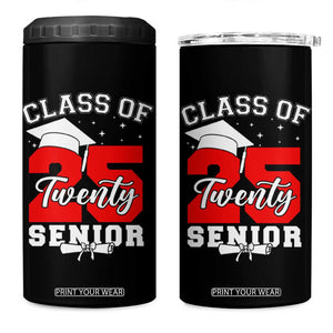 Senior 2025 4 in 1 Can Cooler Tumbler Class of 2025 Graduation Back To School Graduate Graduation TB10 One Size: 16 oz Black Print Your Wear
