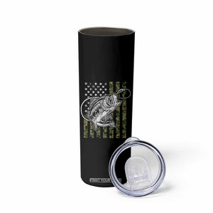 Fishing Gifts For Dad Skinny Tumbler Full Time Dad Part Time Hooker Fishing Camo Us Flag Fathers Day Gift TB10 Print Your Wear