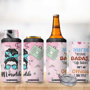 Funny Nurse Gifts for Women 4 in 1 Can Cooler Tumbler Rn Lpn Practitioner Nursing School Graduation Gifts TB10 Print Your Wear