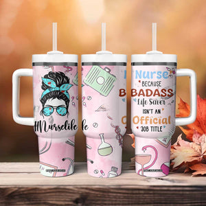 Funny Nurse Gifts for Women Tumbler With Handle Rn Lpn Practitioner Nursing School Graduation Gifts TB10 Print Your Wear