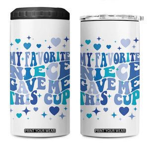 Aunt Gifts From Niece 4 in 1 Can Cooler Tumbler My Favorite Niece Gave Me This Cup TB10 One Size: 16 oz White Print Your Wear