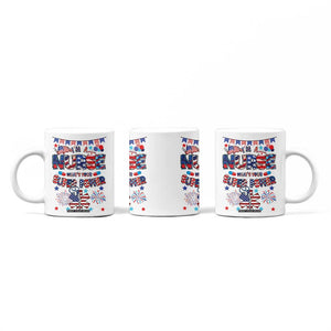 Patriotic Nurse Coffee Mug Im a Nurse Superpower 4th Of July American Flag TB10 Print Your Wear