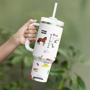 Funny Mom Birthday Gift Tumbler With Handle Cute Unicorn Lovers Valentines Mothers Day Present TB10 Print Your Wear