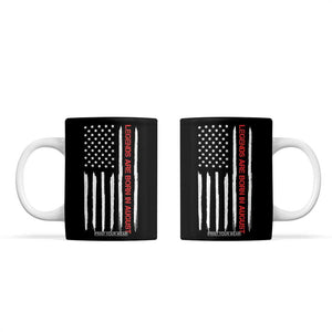 August Birthday Gifts Coffee Mug Birthday Gifts Ideas For Men American Flag TB10 Black Print Your Wear