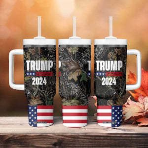 Trump 2024 Tumbler With Handle President Election American Flag Camouflage TB10 Print Your Wear