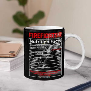 Firefighter Gifts for Men Coffee Mug Fireman Fire Fighter Axe American Flag TB10 Print Your Wear