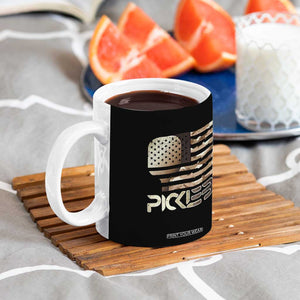 Camo US Flag Pickleball Player Paddleball Lover Coffee Mug TB10 Print Your Wear