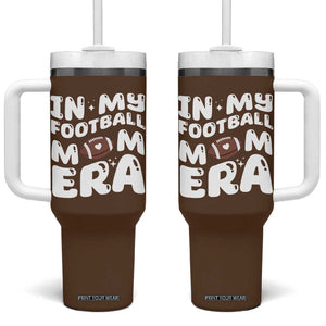 Football Mom Tumbler With Handle Game Day Football Season For Moms TB10 One Size: 40 oz Brown Print Your Wear