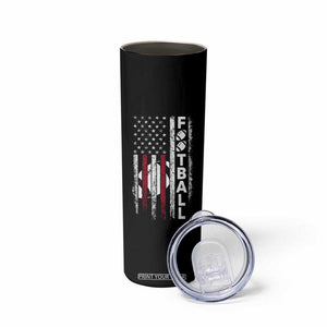 Football American Flag Skinny Tumbler Game Day Sport Team Vintage Patriotic TB10 Print Your Wear
