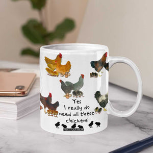 Funny Chicken Gifts Coffee Mug Cute Mothers Day Farmhouse Chicken Lovers TB10 Print Your Wear