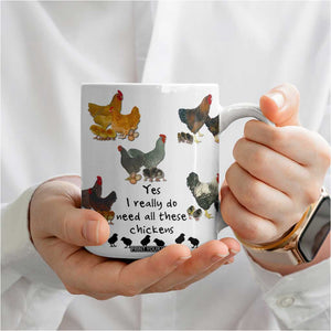 Funny Chicken Gifts Coffee Mug Cute Mothers Day Farmhouse Chicken Lovers TB10 Print Your Wear