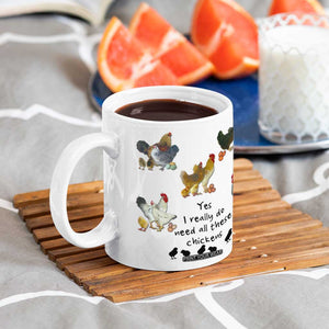 Funny Chicken Gifts Coffee Mug Cute Mothers Day Farmhouse Chicken Lovers TB10 Print Your Wear