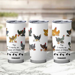 Funny Chicken Gifts Tumbler Cup Cute Mothers Day Farmhouse Chicken Lovers TB10 Print Your Wear