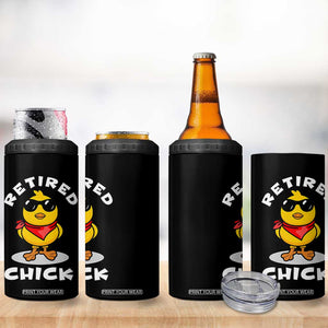 Funny Retirement Gifts 4 in 1 Can Cooler Tumbler Retired Chick Teacher Coworker Farewell 2026 TB10 Print Your Wear