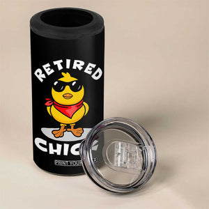 Funny Retirement Gifts 4 in 1 Can Cooler Tumbler Retired Chick Teacher Coworker Farewell 2026 TB10 Print Your Wear