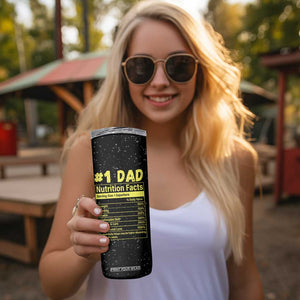 Funny Father's Day Gift For Dad Skinny Tumbler Best Dad In The Galaxy TB10 Print Your Wear
