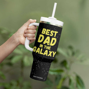 Funny Father's Day Gift For Dad Tumbler With Handle Best Dad In The Galaxy TB10 Print Your Wear