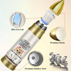 Cat Mom Gifts Bullet Tumbler Good Morning Cat Human Servant Fluffy Cats Cat Owner TB10 Print Your Wear