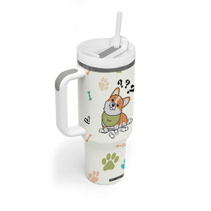 Dog Mom Gifts Tumbler With Handle Best Fcking Dog Mom Ever Corgi Gag Gifts For New Puppy Fur Baby Owners TB10 Print Your Wear