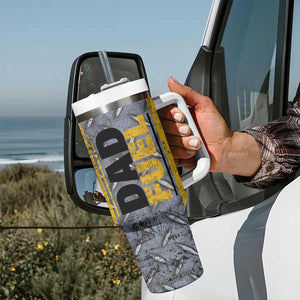 Dad Fuel Tumbler With Handle Mechanic Fathers Day Gift For Dad From Daughter Son TB10 Print Your Wear
