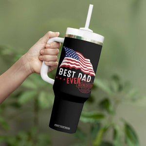 Dad Tumbler With Handle Best Dad Ever Gifts For Fathers Day American Flag TB10 Print Your Wear