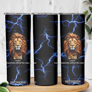 Funny Father's Day Gift For Dad Skinny Tumbler Superhero Superdad Fathers Day Gifts for Dad from Daughter Son TB10 Print Your Wear