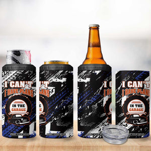 Funny Car Mechanic 4 in 1 Can Cooler Tumbler I Cant I Have Plans In The Garage Father Day TB10 Print Your Wear
