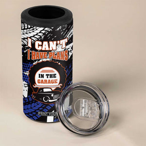 Funny Car Mechanic 4 in 1 Can Cooler Tumbler I Cant I Have Plans In The Garage Father Day TB10 Print Your Wear