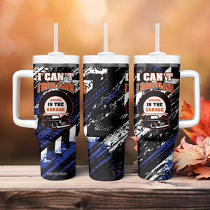 Funny Car Mechanic Tumbler With Handle I Cant I Have Plans In The Garage Father Day TB10 Print Your Wear