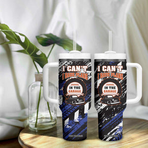 Funny Car Mechanic Tumbler With Handle I Cant I Have Plans In The Garage Father Day TB10 Print Your Wear