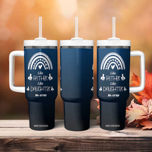 Dad Birthday Gifts From Daughter Tumbler With Handle Like Father Like Daughter Oh Crap Funny Fathers Day Gifts TB10 Print Your Wear