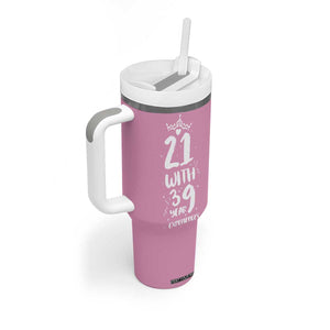 60th Birthday Gifts For Women Tumbler With Handle 21 With 39 Years Experience Funny 60 Year Olds TB10 Print Your Wear