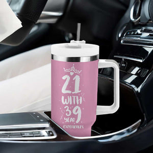 60th Birthday Gifts For Women Tumbler With Handle 21 With 39 Years Experience Funny 60 Year Olds TB10 Print Your Wear
