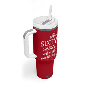 60th Birthday Gifts For Women Tumbler With Handle Sixty Sassy And A Bit Smart Assy 1966 60 Year Old Birthday TB10 Print Your Wear