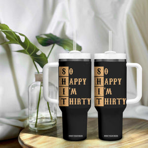 Funny 30th Birthday Gifts Tumbler With Handle So Happy Im Thirty 1996 30 Year Olds TB10 Print Your Wear
