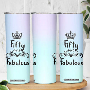 50th Birthday Gifts For Women Skinny Tumbler 1976 Turning 50 Year Old Gift For Her Mom Wife Friends TB10 Print Your Wear