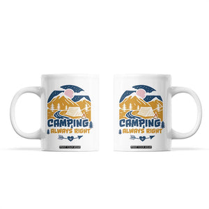 Camping Gifts Coffee Mug Outdoor Camping Mountain Nature Hiking Camp Lover Gift TB10 White Print Your Wear