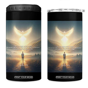 Christian Gifts 4 in 1 Can Cooler Tumbler I Am The Light of The World Bible Verse John 8:12 TB10 One Size: 16 oz Black Print Your Wear