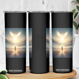 Christian Gifts Skinny Tumbler I Am The Light of The World Bible Verse John 8:12 TB10 Print Your Wear